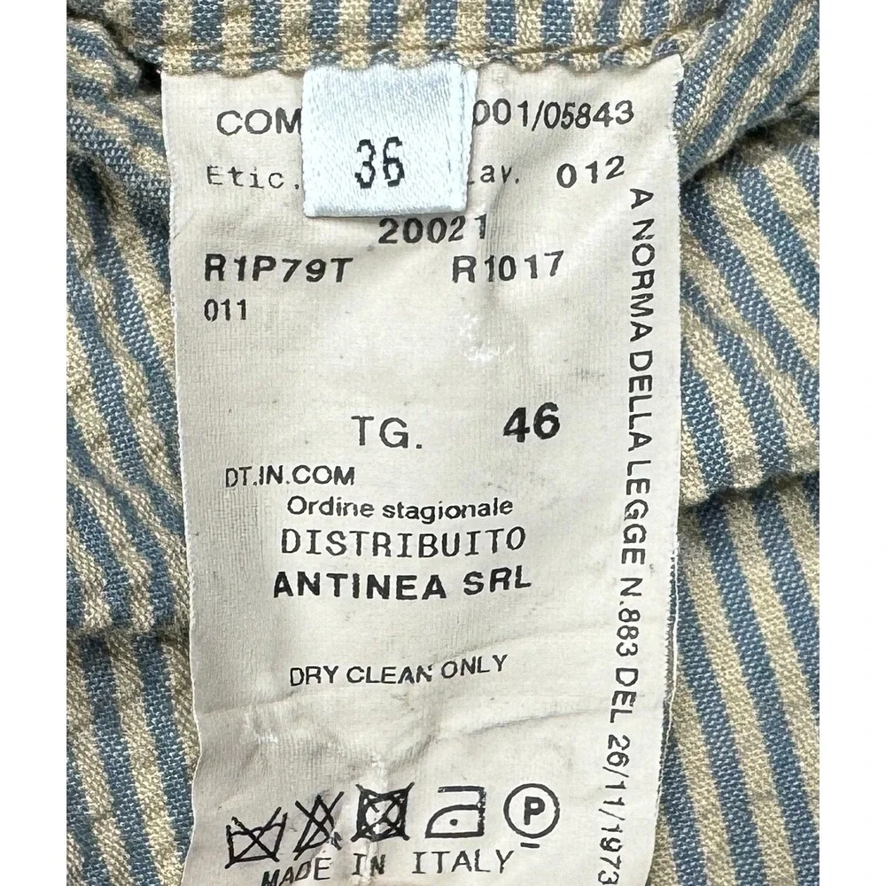 Emporio‎ Armani Men's Vintage Striped Slash Pockets Casual Pants Size 36